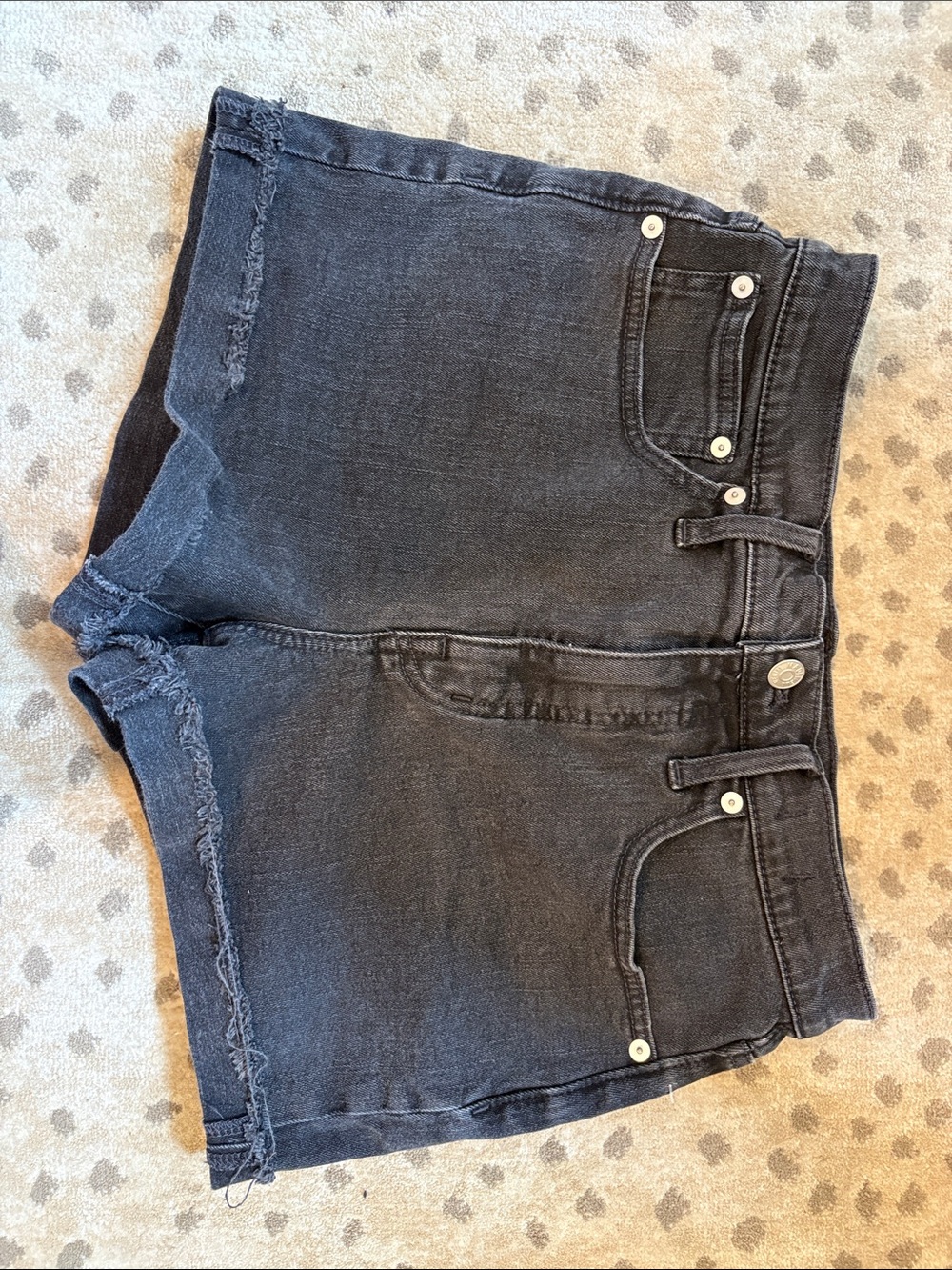 Madewell black denim short size 27